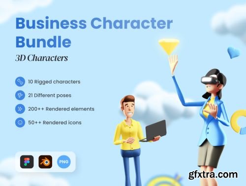 3D Business Character Bundle Ui8.net3D Business Character Bundle Ui8.net