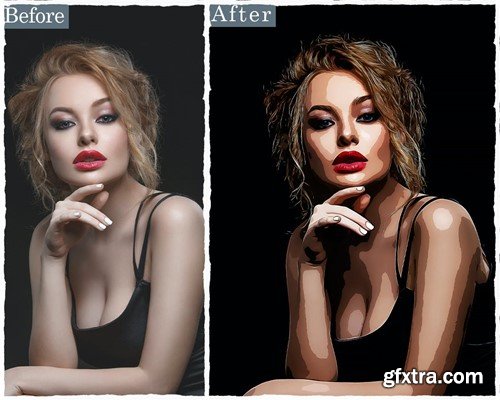 Cartoon Painting Photoshop Action WJ2ZM32