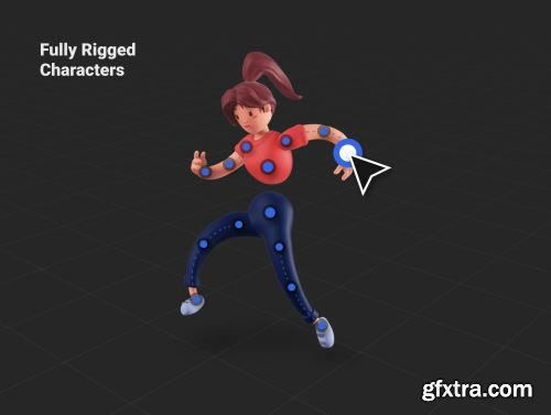 3D Character Pack Ui8.net