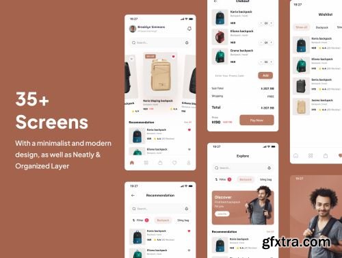 Bagishop - Bag Shop E Commerce App UI Kits Ui8.net