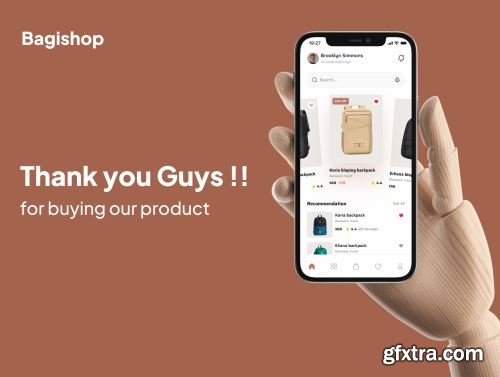 Bagishop - Bag Shop E Commerce App UI Kits Ui8.net