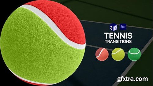 Videohive Tennis Ball Transitions for After Effects 47003546