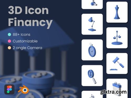 3D Financy Icon Ui8.net