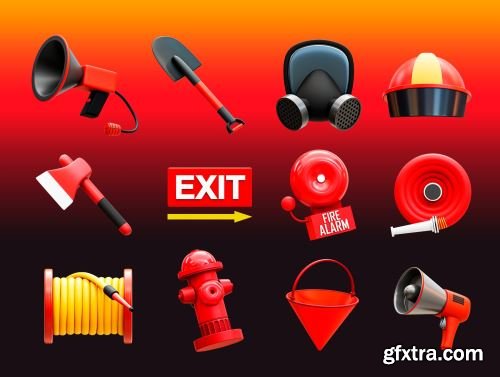 3d Firefighter Icon Ui8.net