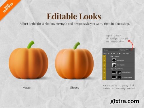 3D Icon Illustration Set - Autumn Food Theme Ui8.net