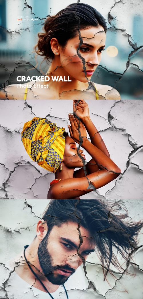 Cracked Wall Effect 593524670