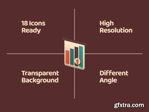 3D Icon Infograph Ui8.net