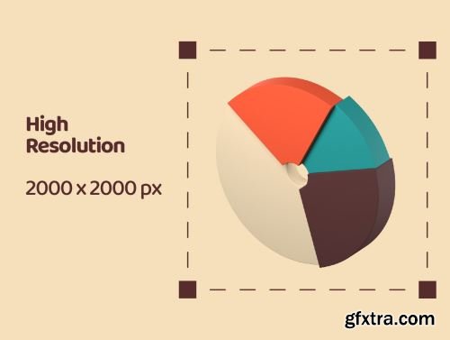 3D Icon Infograph Ui8.net