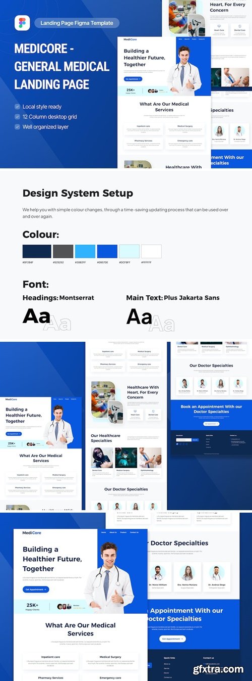 MediCore - General Medical Landing Page Figma 5K83X6K