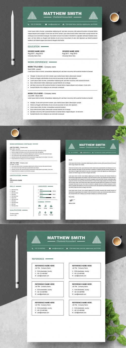 Creative Resume Black Color Design Template 573787052