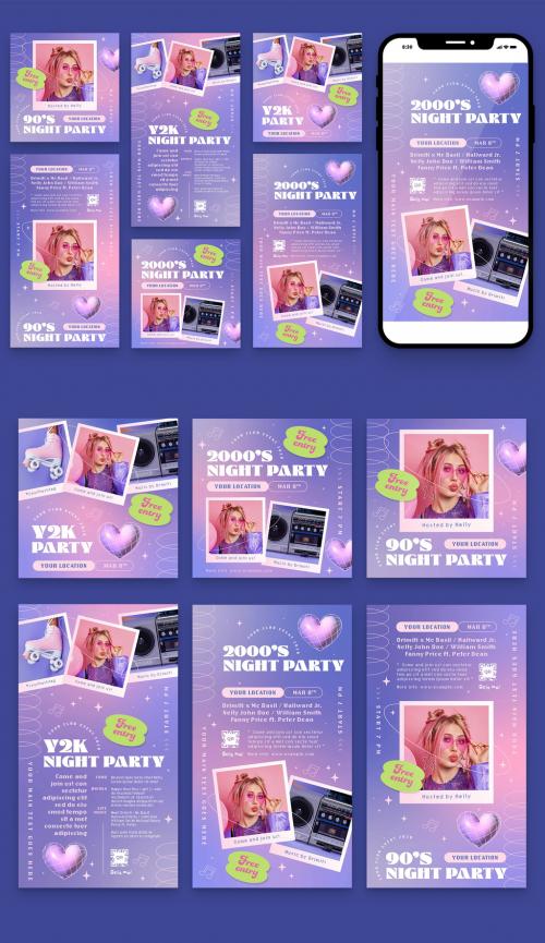 90's Party Social Media Template 579071901