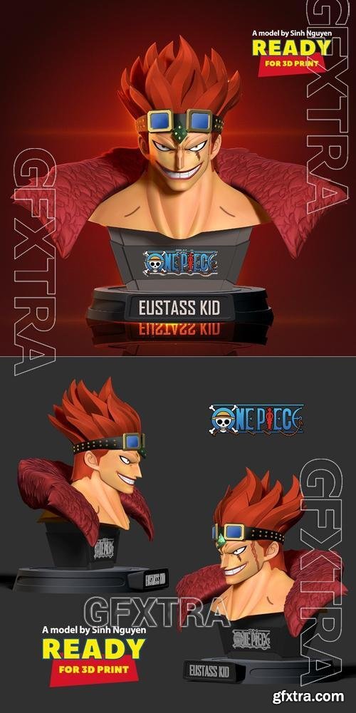 One Piece - Eustass kid bust &ndash; 3D Print Model