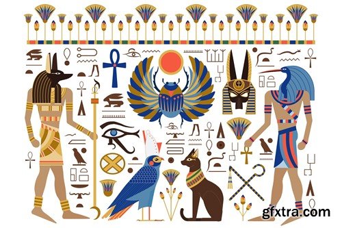 Egypt Mythology Design Elements Collection MWCACPV