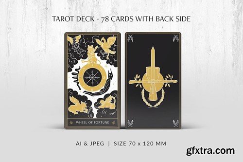 Tarot Card Illustration Set LBWYM9Q