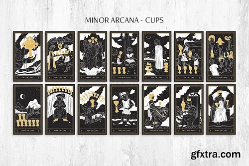 Tarot Card Illustration Set LBWYM9Q