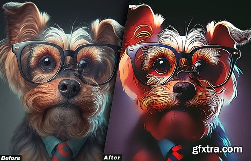 Cartoonize Painting Photoshop Actions 7FFTLG6