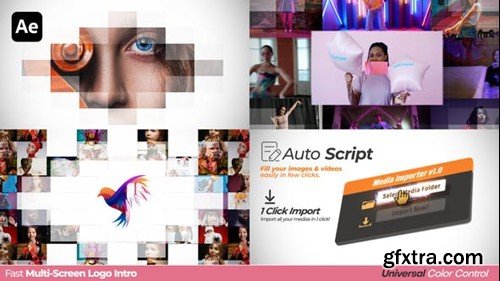 Videohive Fast Multi-Screen Logo Intro 47036732