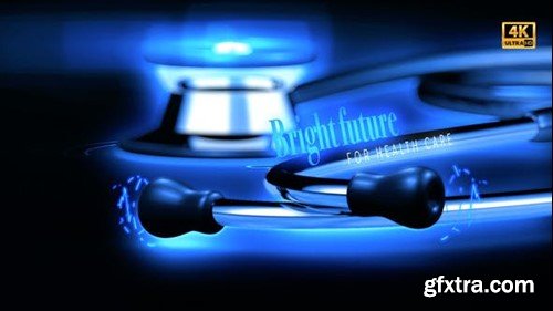 Videohive Blue Futuristic Stethoscope Opener 24701589