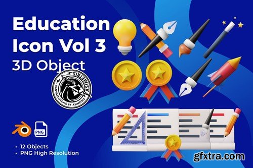 Education 3d Icon Vol 3 4Q5MWQD