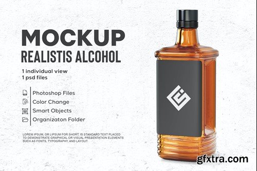 Whiskey Bottle Mockup 8A6J476