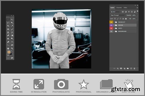 F1 Racing Kit Mockup 5U8N4GE