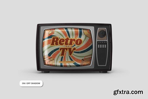 Retro TV Mockup 2Q3J4M4