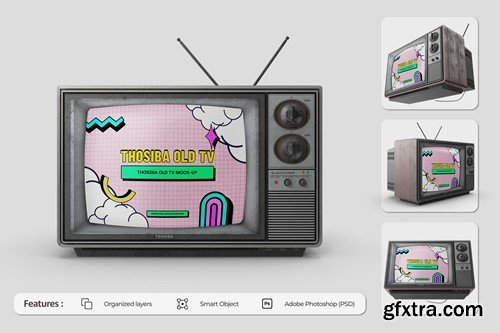 Toshiba Old TV Mockup T6MWH8D