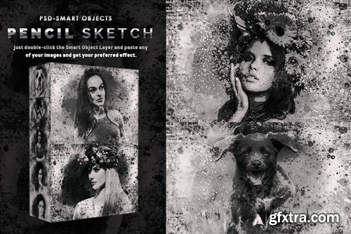 Pencil Sketch PSD Photoshop Actions B5JJSB6