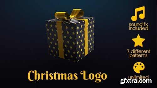 Videohive Gift Box Logo Christmas and New Year 2022 21074253