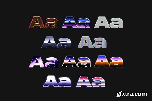 Chromatic Text Effect ZREBLAQ