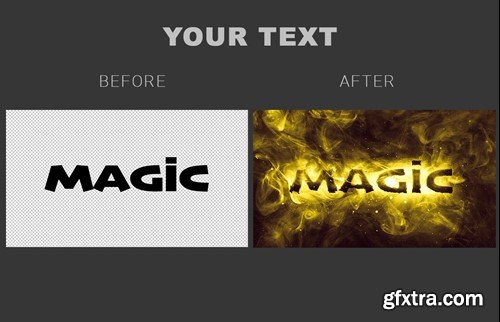 Magic Smoke Text Effect JM5KDHW