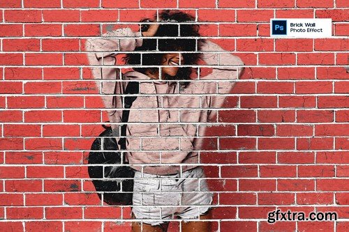 Brick Wall Photo Effect N3CC56Y