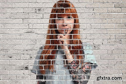 Brick Wall Photo Effect N3CC56Y