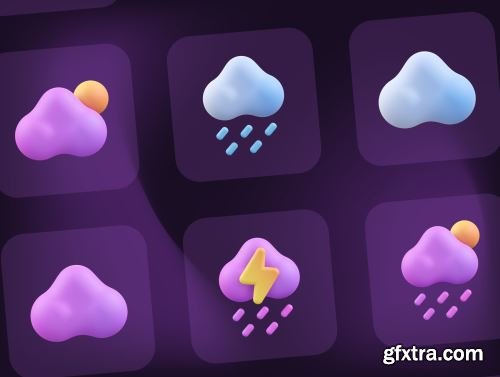 Weather 3D Icon Ui8.net