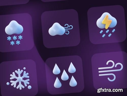 Weather 3D Icon Ui8.net