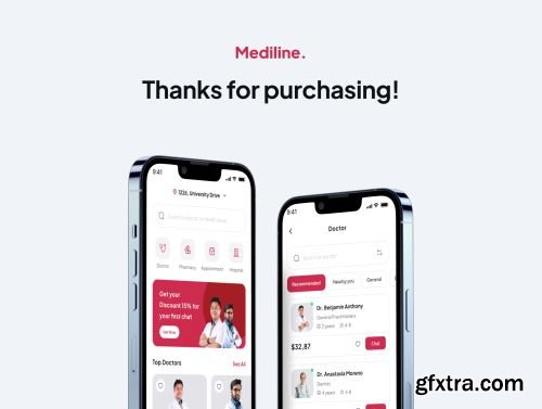 Mediline - Medical & Healthcare App UI Kit Ui8.net