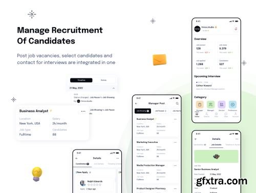 Jobby - Job Finder App UI Kit Ui8.net