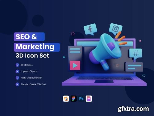 30 3D SEO and Marketing Icon Ui8.net30 3D SEO and Marketing Icon Ui8.net