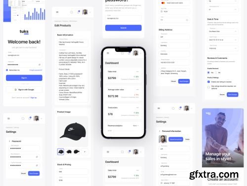 Tuks - E-Commerce Dashboard UI Kit Ui8.net