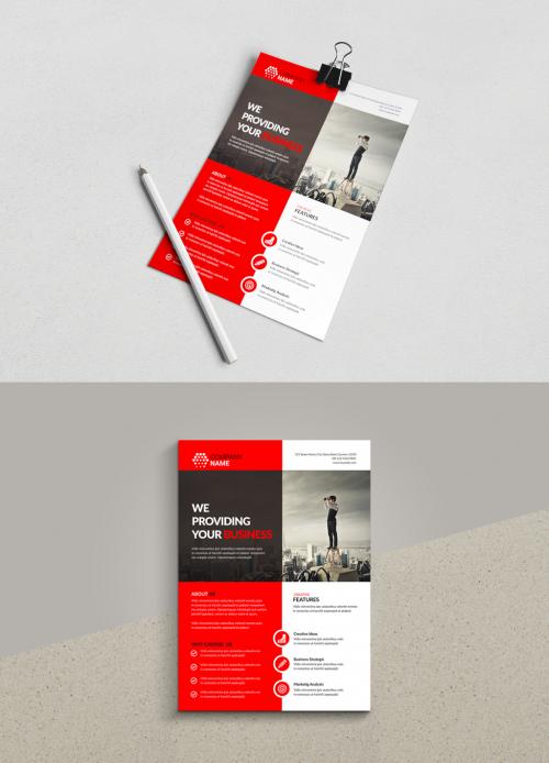 Corporate Business Flyer Layout 580915636