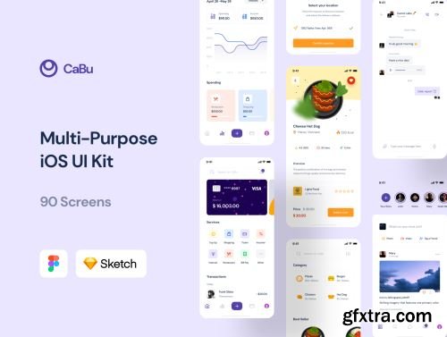 CaBu Multi-Purpose iOS UI Kit Ui8.net