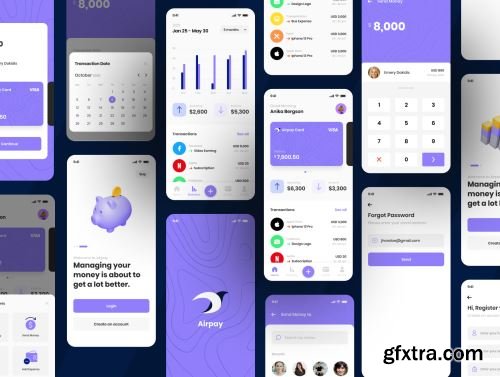 Airpay - Finance App UI Kit Ui8.net