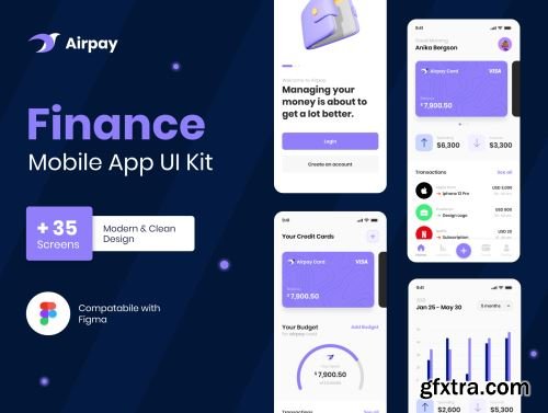 Airpay - Finance App UI Kit Ui8.net