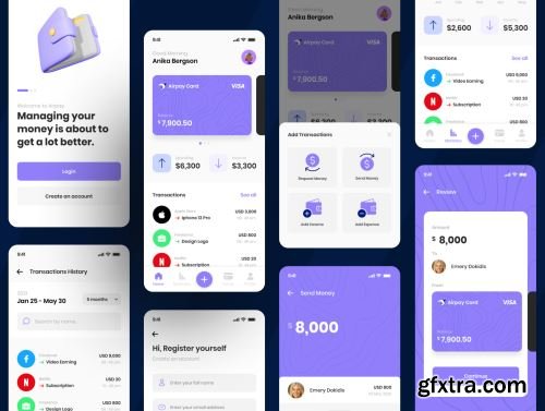 Airpay - Finance App UI Kit Ui8.net