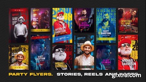 Videohive Party Flyers. Stories, Reels and Posts 47137722