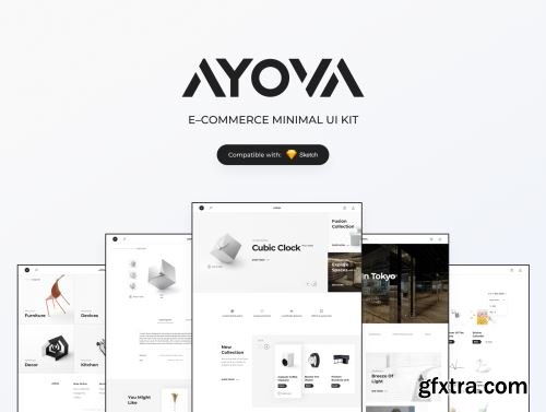 AYOVA – eCommerce UX/UI Kit Sketch Template Ui8.net