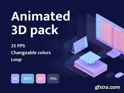 3D Isometric Animated Pack Ui8.net