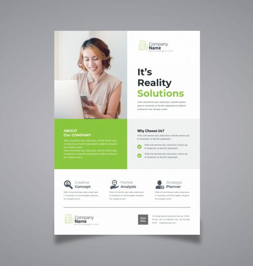 Clean Business Flyer Layout 573421994