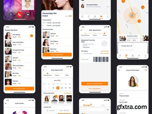 Bella - Hair Salon UI Kit Ui8.net