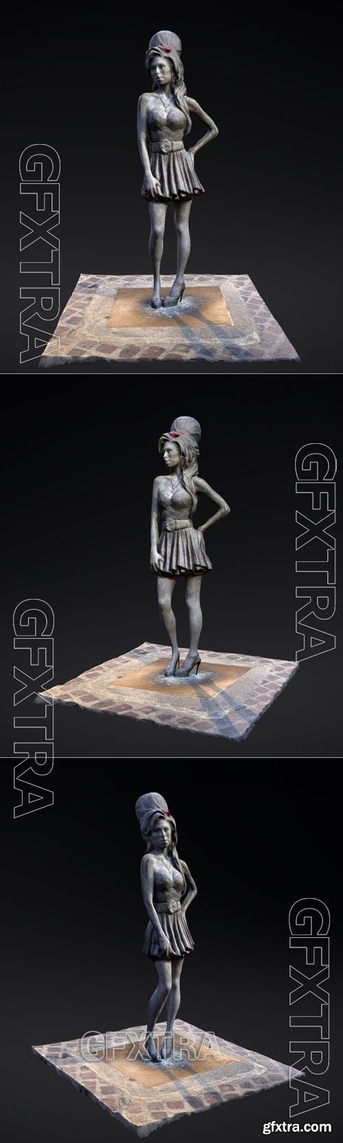 Amy Winehouse in Camden - London &ndash; 3D Print Model